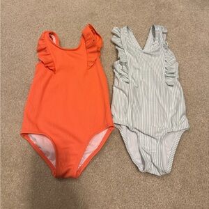 3T Girls One-Piece Ruffle Swimsuit (x2)